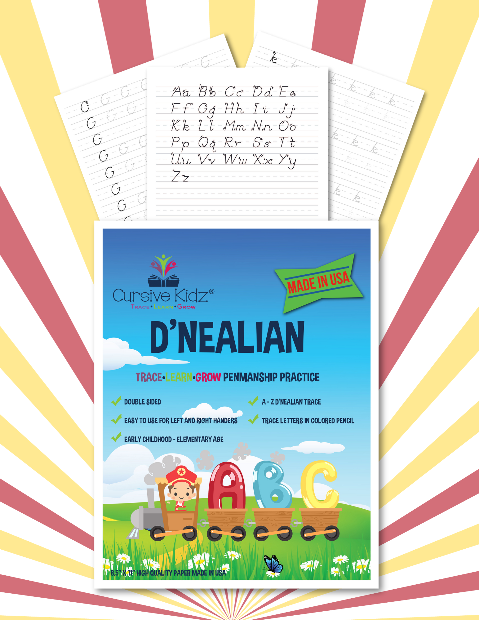 Neal In Cursive D'Nealian Workbook - Digital Download – Cursive Kidz