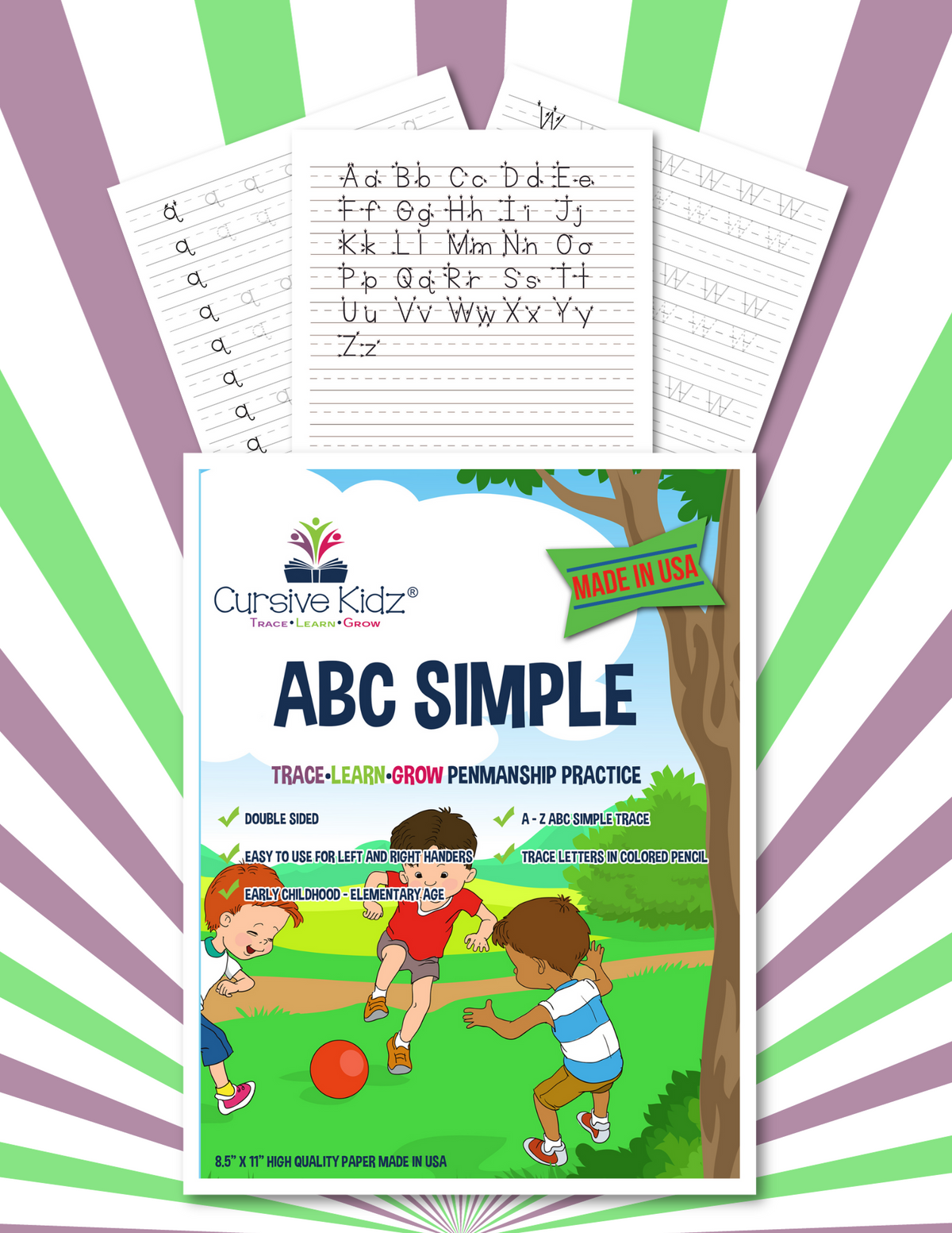 Abc Small Workbook ABC Simple Workbook - Digital Download – Cursive Kidz